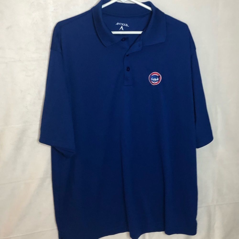 Antigua Cubs Bear Blue Polo size XL